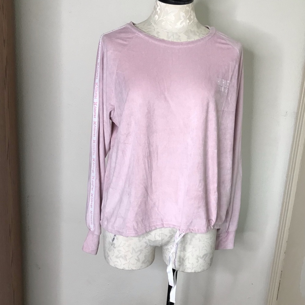 Hurley Soft and Cozy Pink Long Sleeve Shirt size M